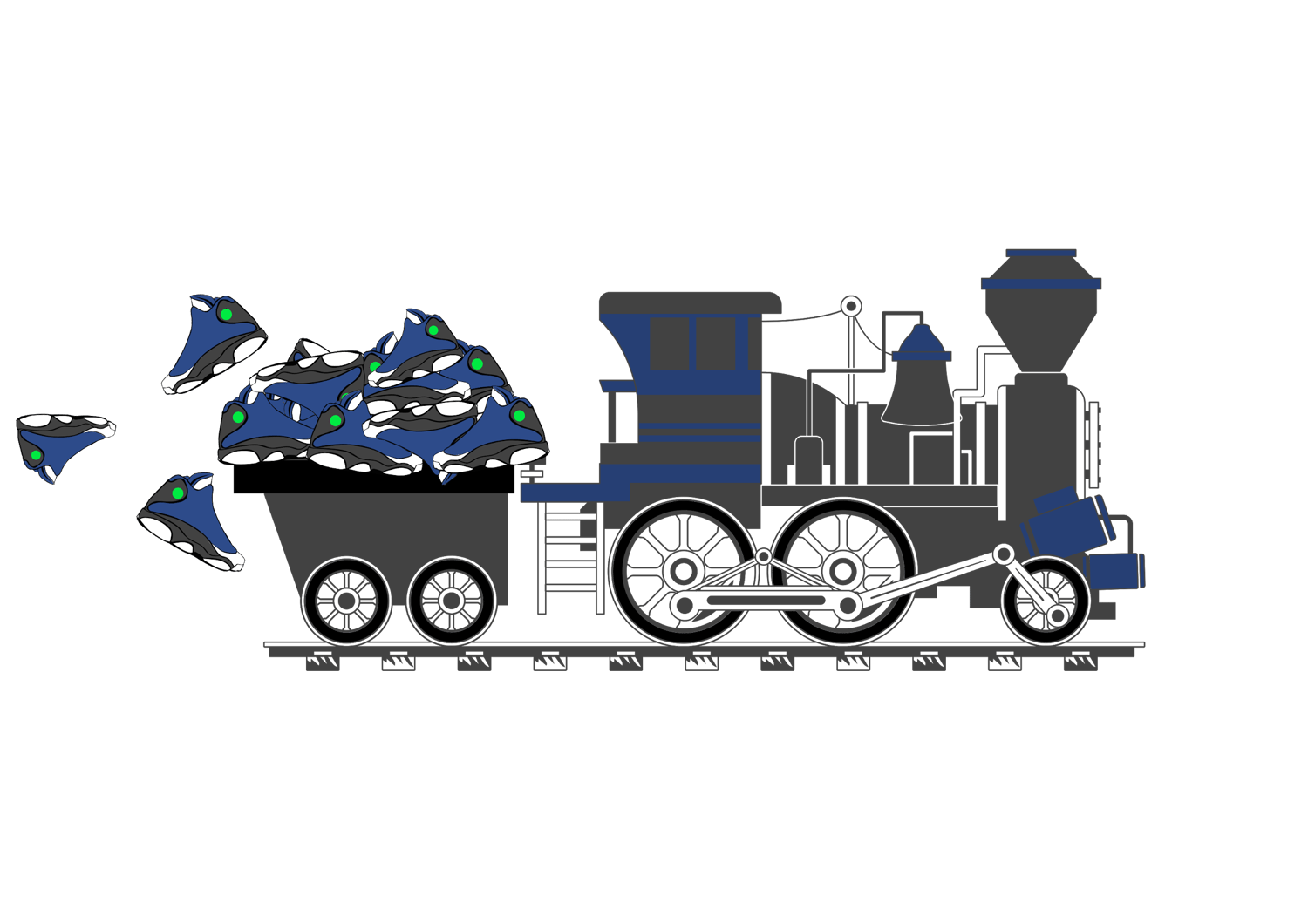 Image of Train J's- Gray Tee