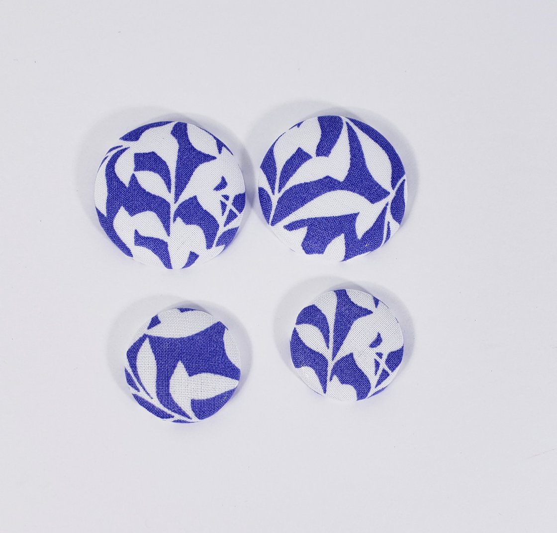 Image of Abstract Flower Button Earrings
