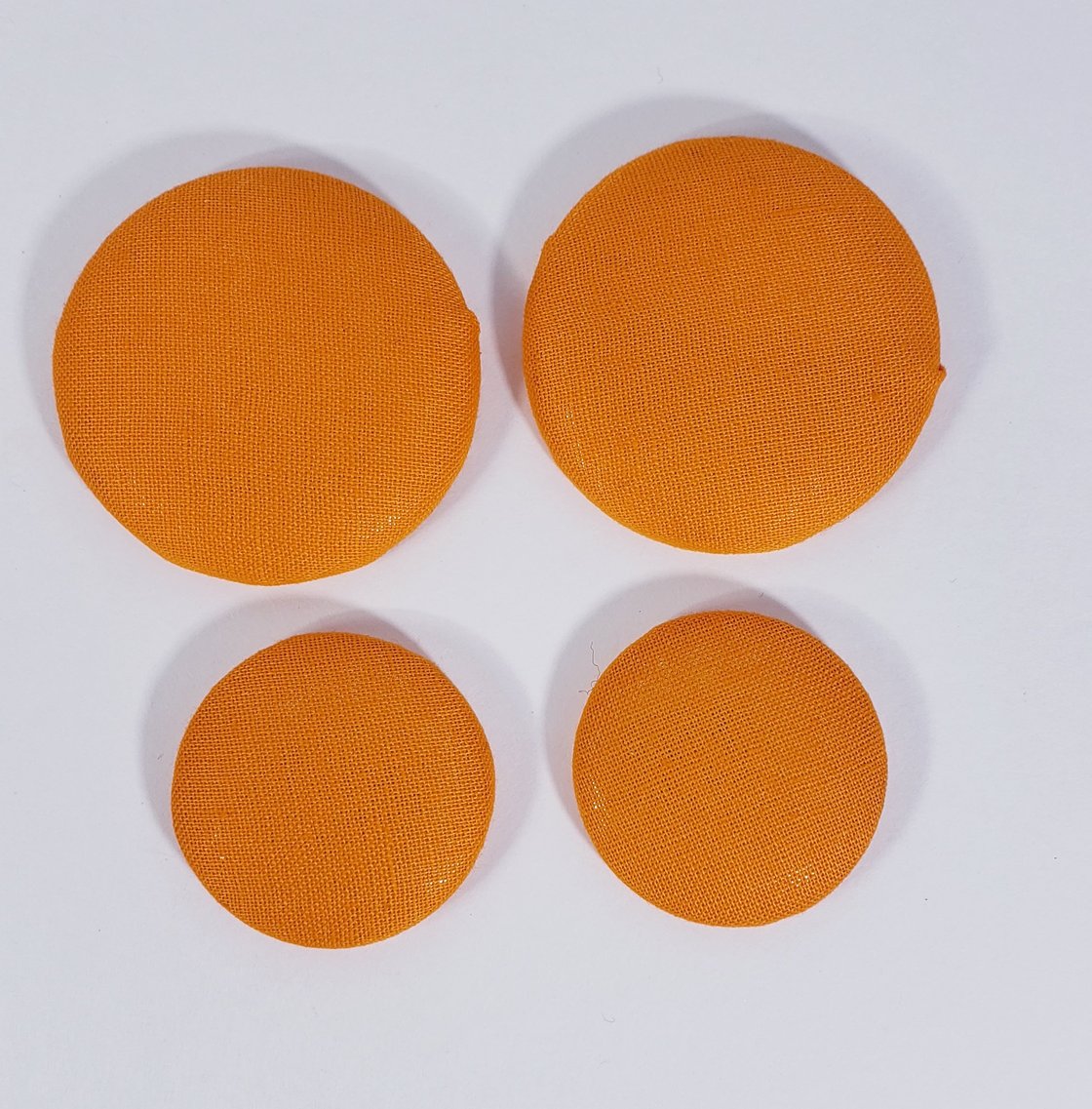 Image of Bright Orange Button Earrings