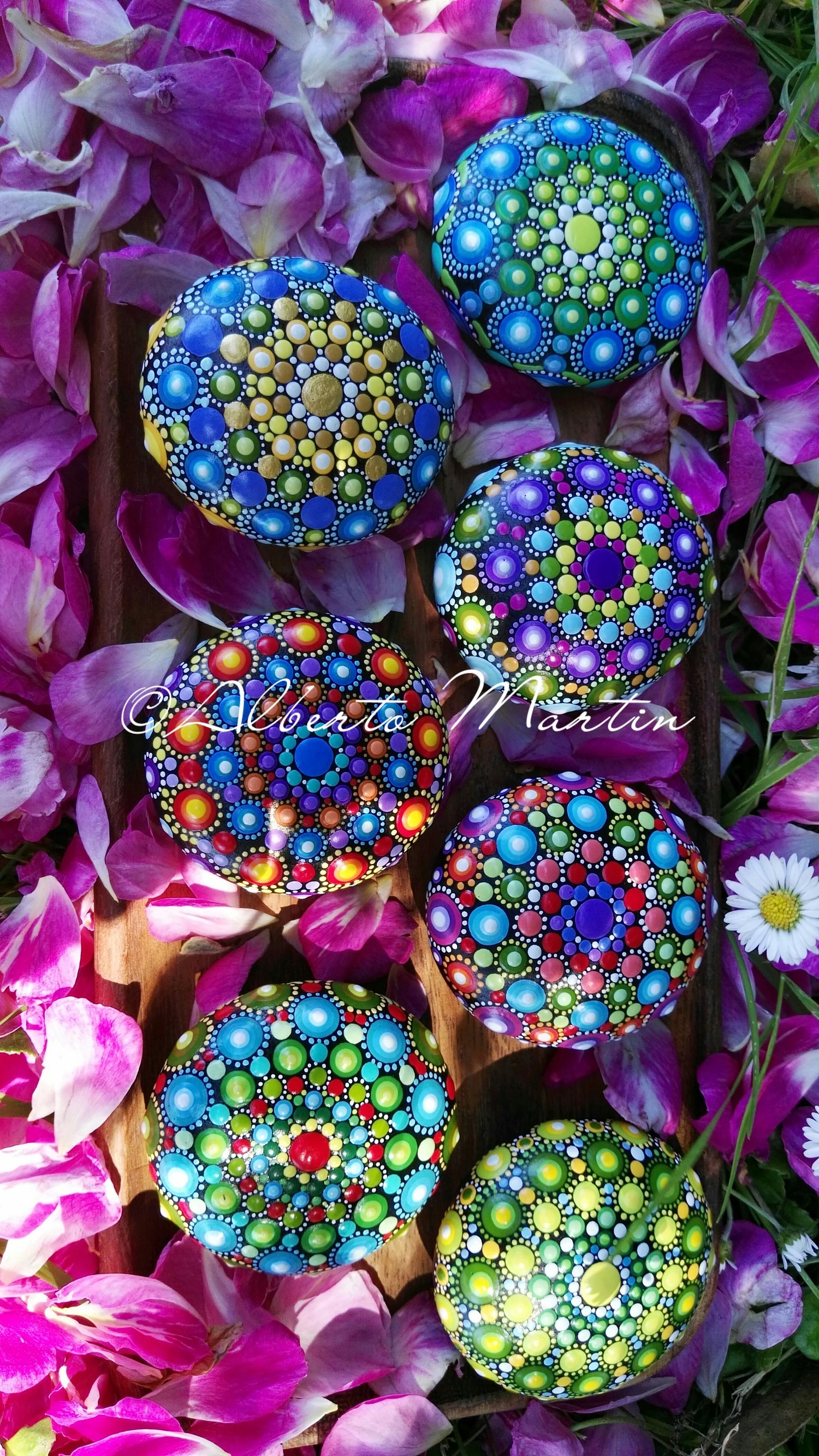 Image of Mandala stones fridge magnet 2020 by Alberto Martin (A)