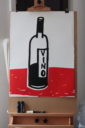 Image of Oversized print (80x60cm) - Vino - limited edition of 10