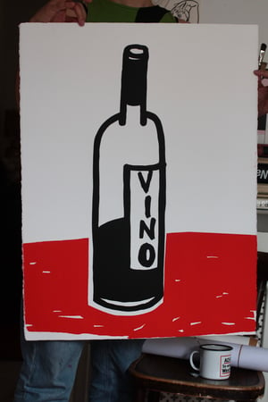 Image of Oversized print (80x60cm) - Vino - limited edition of 10