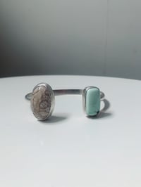 Image 2 of Variscite + Coral Cuff