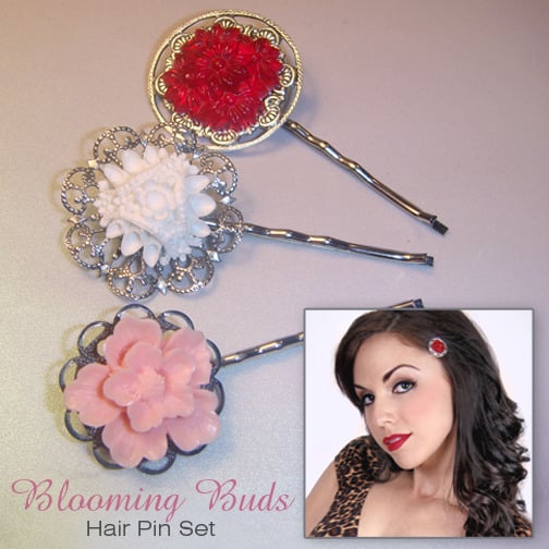 Image of Blooming Buds Hair Pin Set