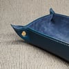 VALET TRAY - Blue & Blue Suede