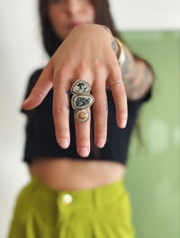 Image 2 of Variscite Coral Triple Bezel 