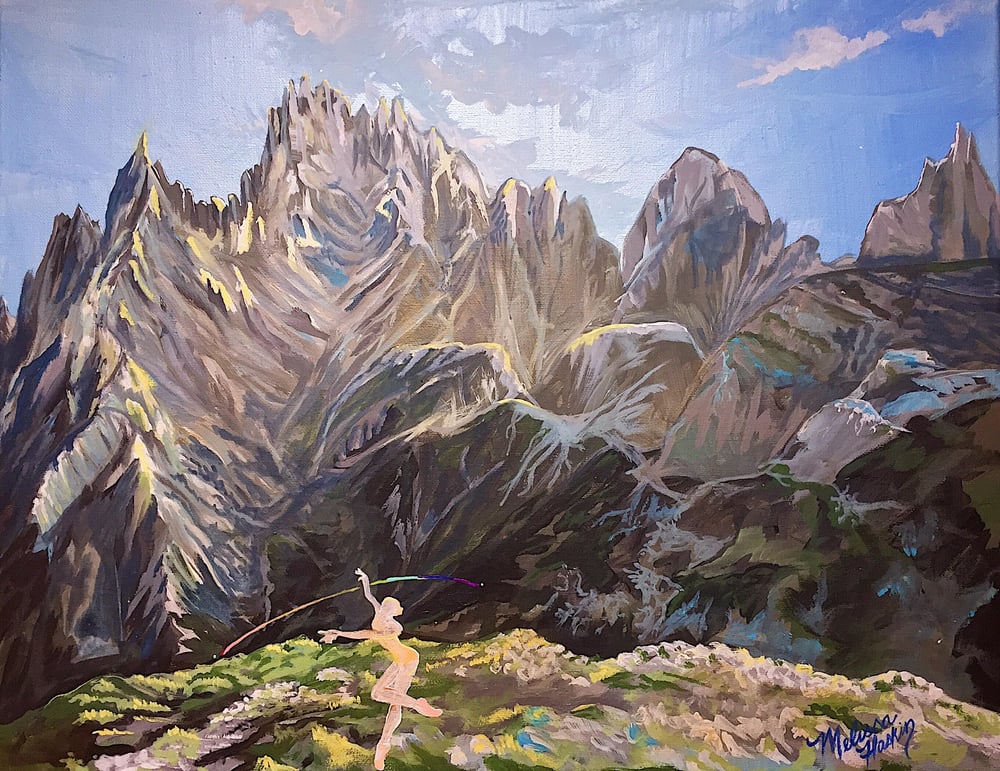 Image of "Dancing Upon the Seven Mountains" Painting