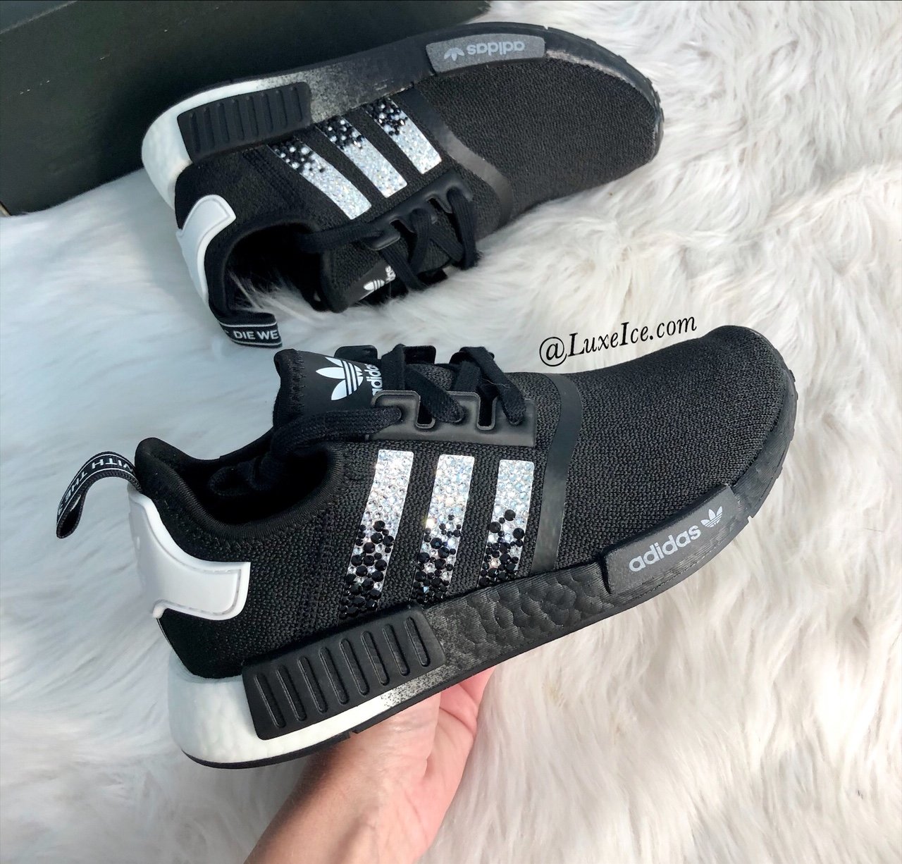 white adidas shoes nmd