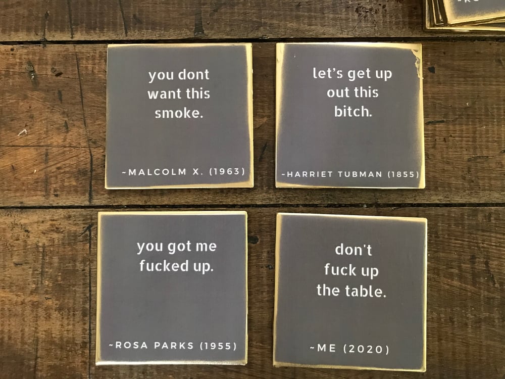 Image of The Real Black History Coasters (Ceramic)