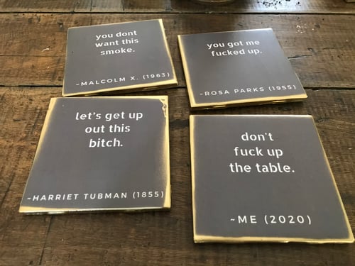 Image of The Real Black History Coasters (Ceramic)