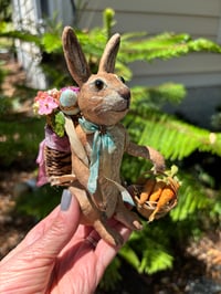 Image 2 of Spun Cotton Vintage-Inspired Easter Bunny