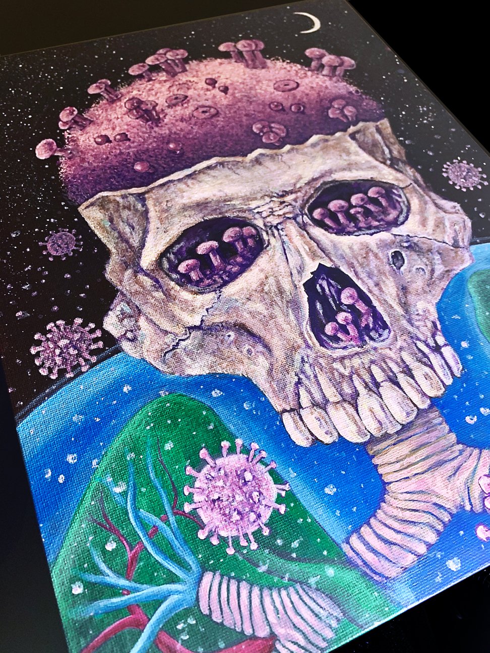 Covid Universe - Original Acrylic on Canvas | Daniel Yucha Images
