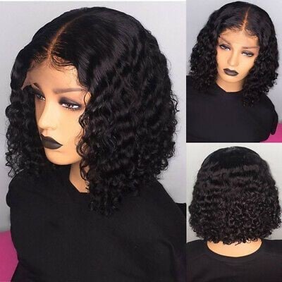 Image of Deep wave lace front wig