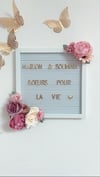 Cadre message fleuri 