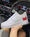 Nike AF1 - Red Heart CDG 