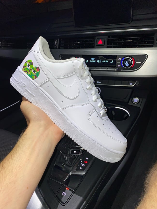 Nike AF1 - Camo Heart CDG 