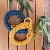 Blue & Mustard Handmade Necklaces