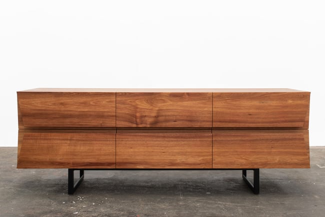 CLIPPED WING SIDEBOARD IN TASMANIAN BLACKWOOD