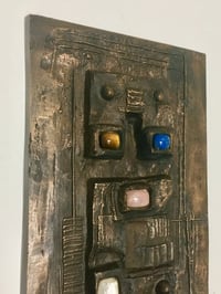 Image 3 of Bronze Wall Art with Large Cabochons
