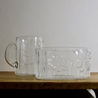 Image 2 of Flora Glass Jug & Bowl by Oiva Toikka for Nuutajarvi