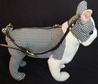 Image of Fuzzy Nation Houndstooth Check Boston Terrier Bag
