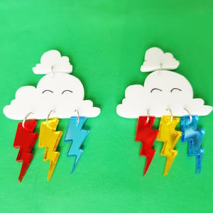 Image of Rainbow Cloud Earrings