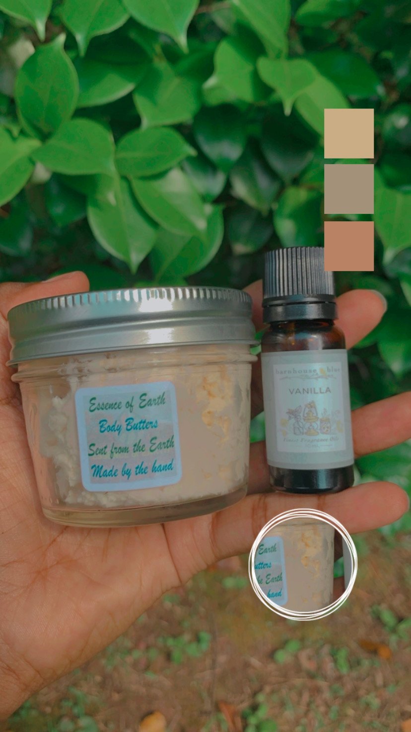 Vanilla scented body butter