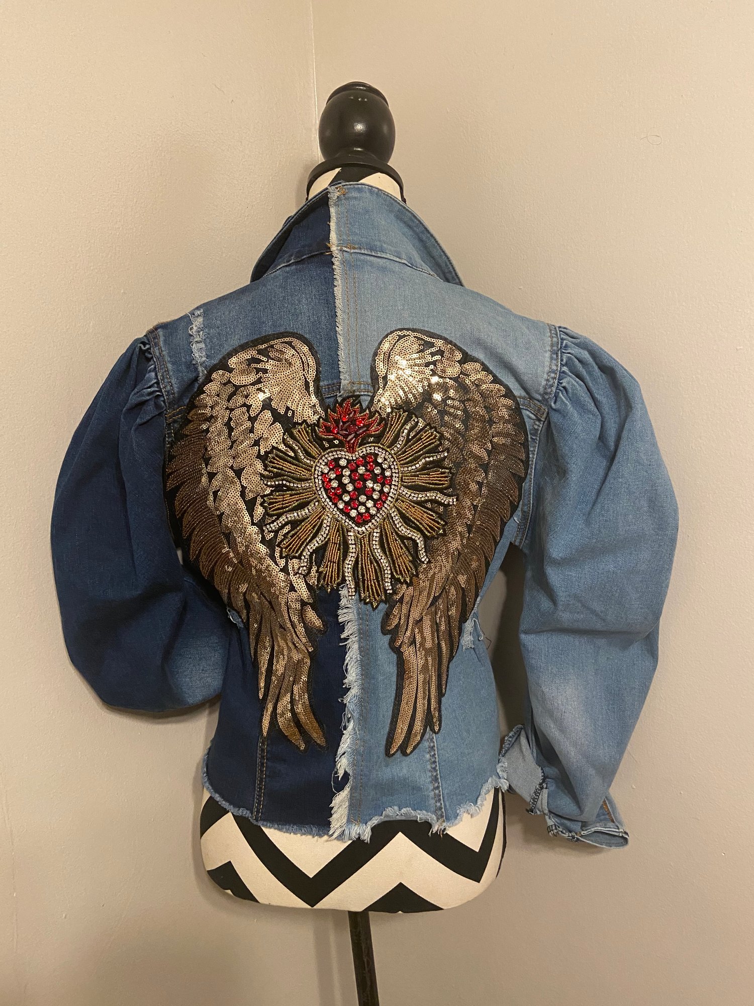 2 Tone Denim Barbie Jacket (with wings or Plain) | INTRINSIC DIOR BOUTIQUE