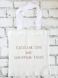 CAFFEINE SIPS Tote Bag