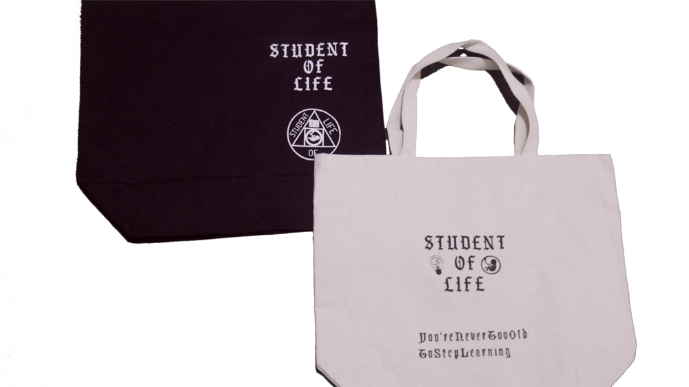 Student Of Life Tote Bags