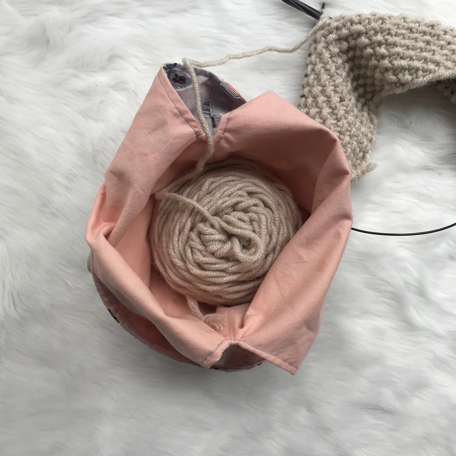 Image of Knitting/Crochet Project Bag - Floating Jellyfish