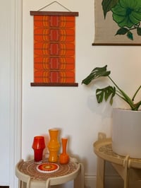 Image 2 of Teleport in orange small Vintage Groove Wall Hanging