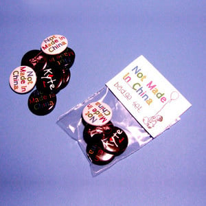 Image of Not Made In China Badge Set