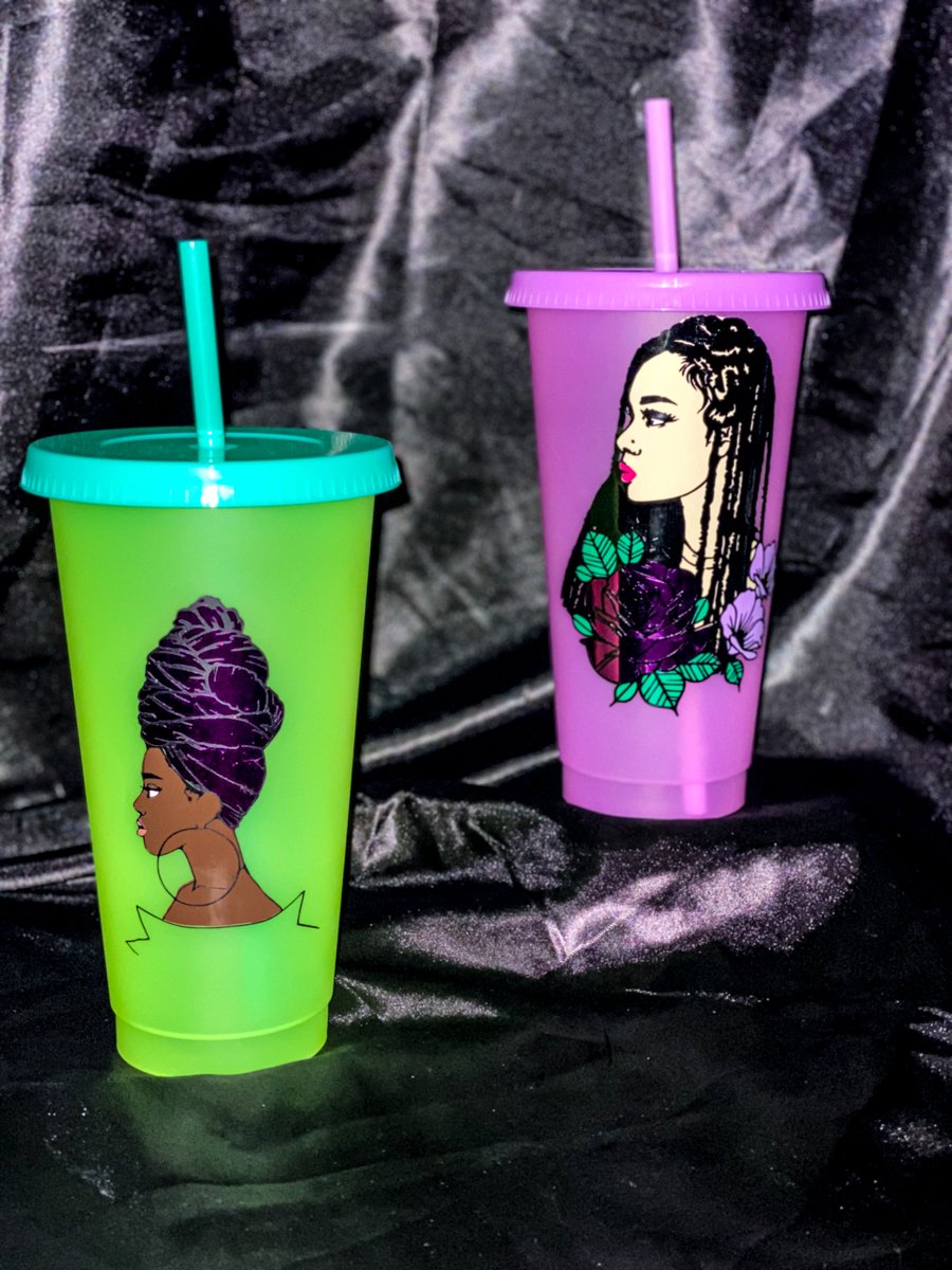 Image of 24 oz Tumblers w/ straw