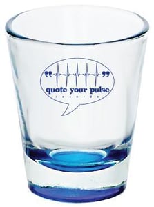 Image of Quote Your Pulse Records Shot Glass