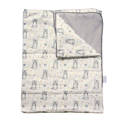 Image of Couverture-plaid bébé en coton -50%