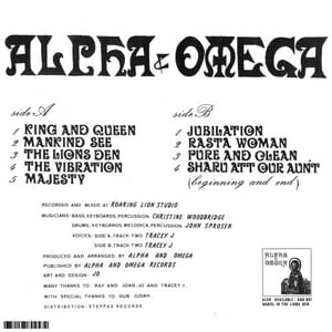 ALPHA & OMEGA – KING & QUEEN LP (RP) ALPHA & OMEGA RECORDS – A&O009-R - 12" LP