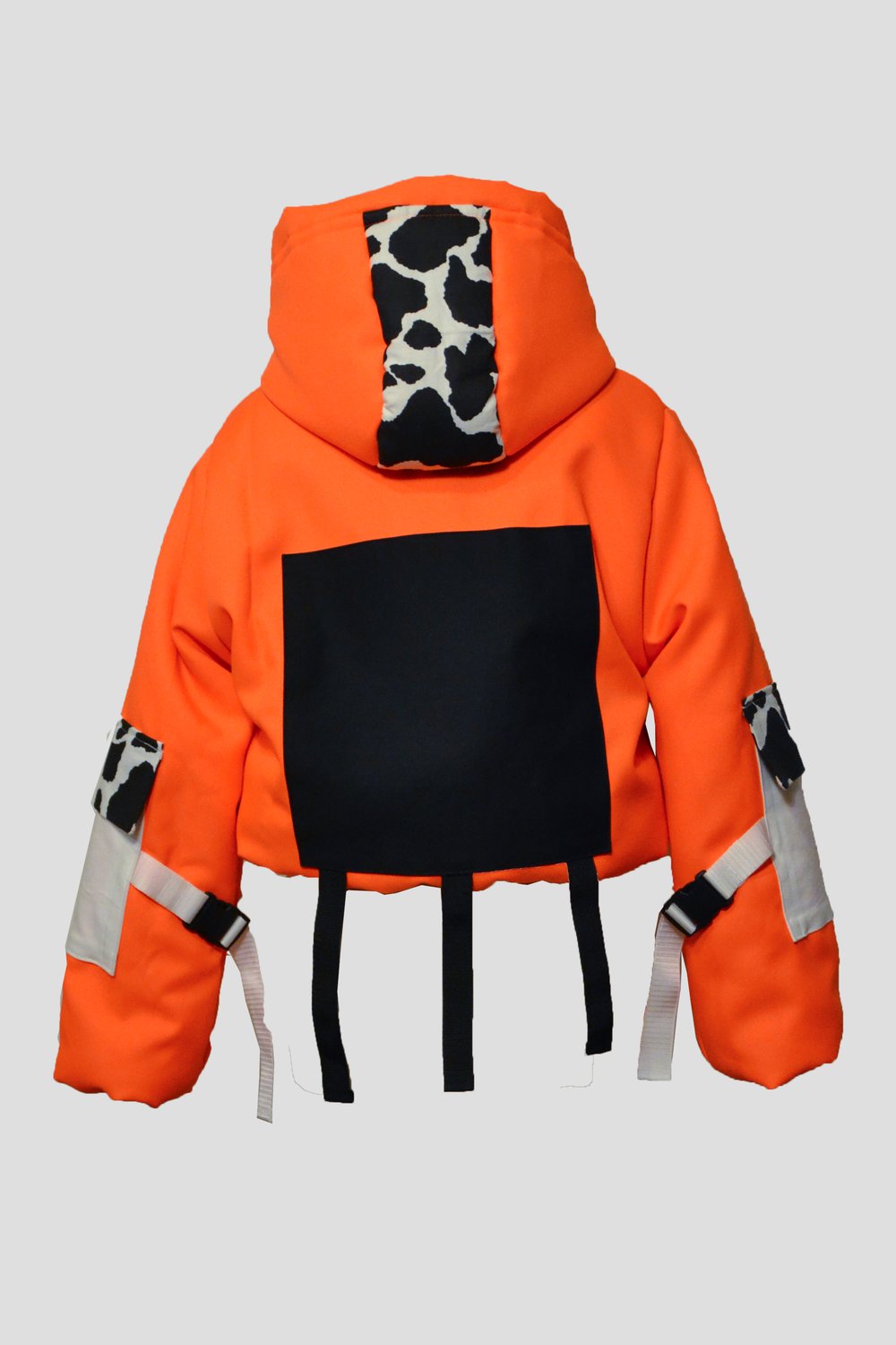 Image of Neon Orange Puffy Jacket