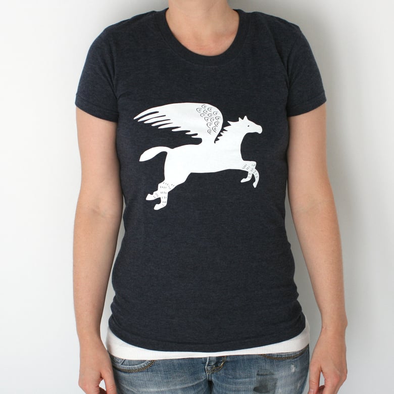 Image of LAST ONES! Pegasus Tee - Women's Screen Printed T-Shirt
