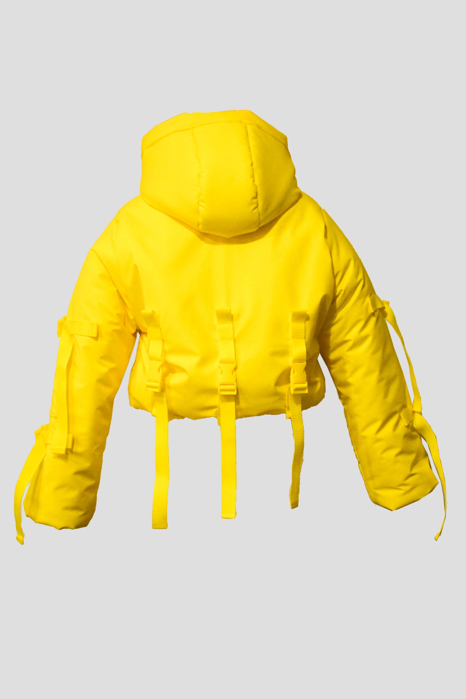 yellow adidas puffer jacket