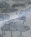 Image of Weather Pattern Fabric - Grey on White - Half Yard