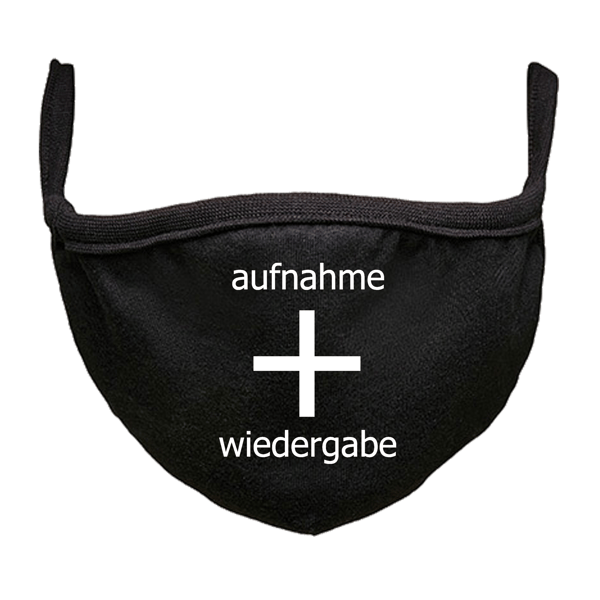 Image of aufnahme + wiedergabe Face Masks