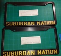 Image 1 of Suburban Nation License Plate Frame