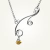 Greek Isle Necklace with Citrine, Sterling Silver