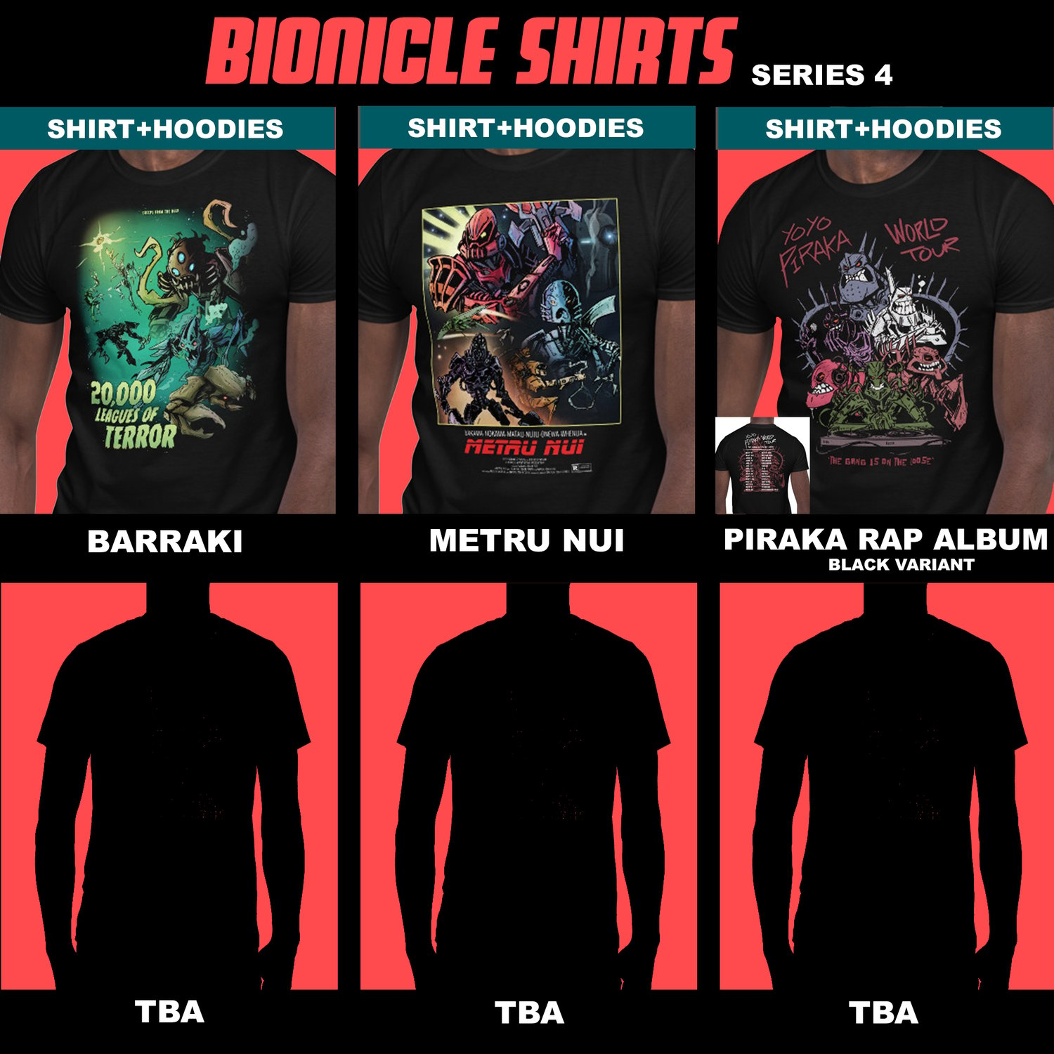 Image of Bionicle Shirts - Series 4