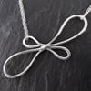 Victorian Ribbon Necklace, Sterling Silver