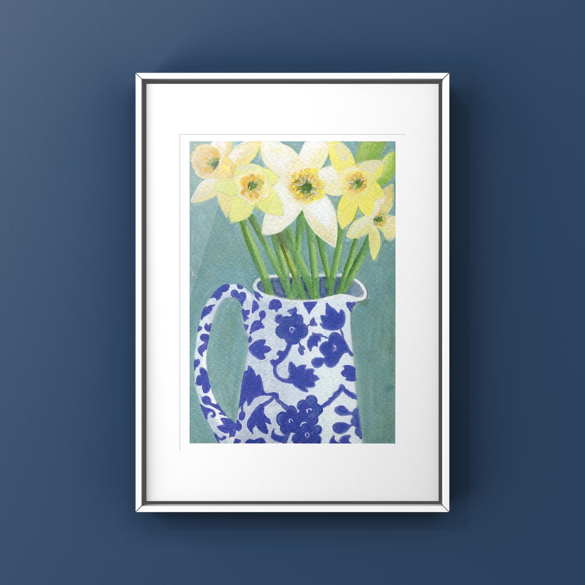 Daffodils in Arden Jug Print & Card