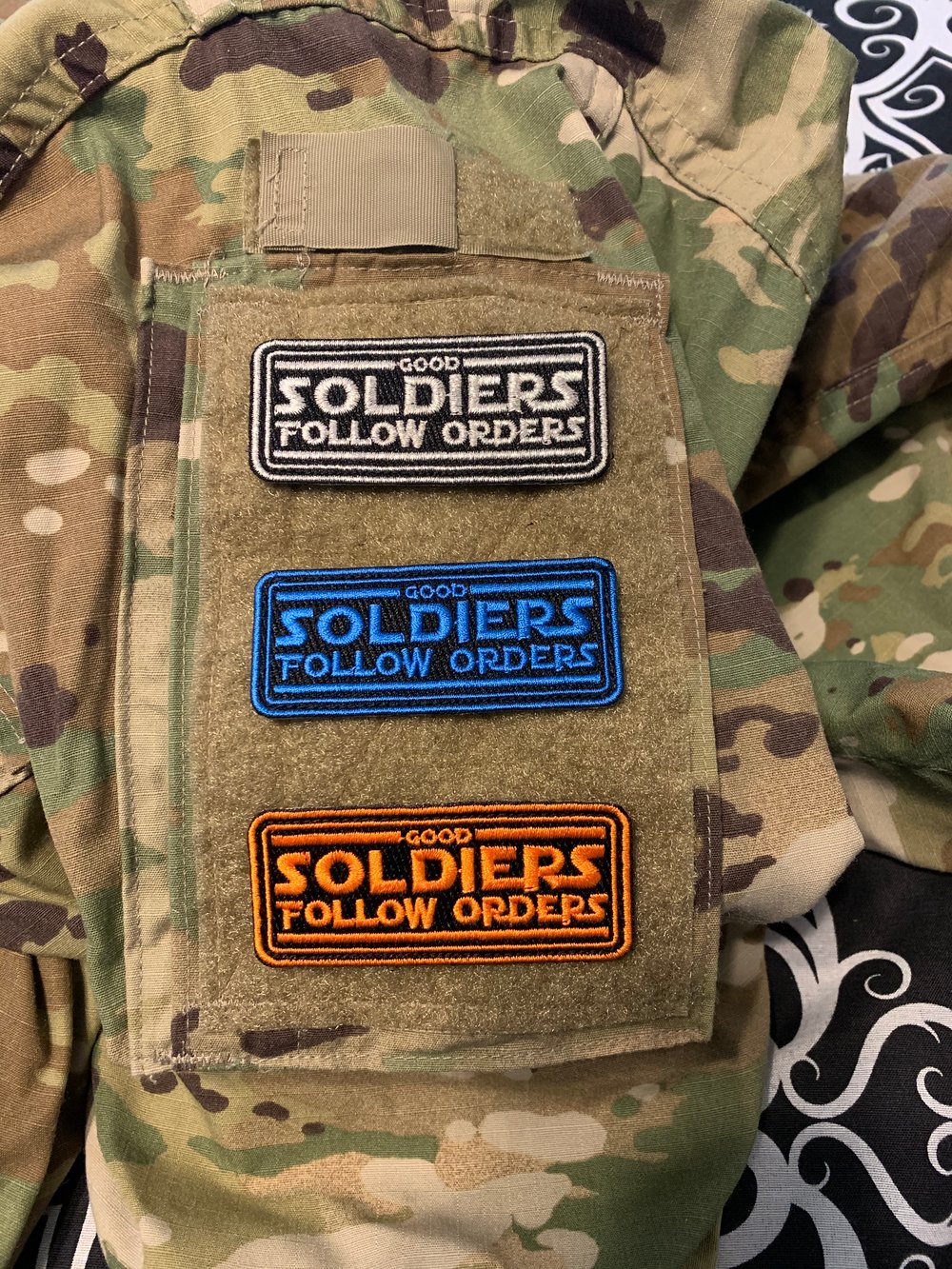 “Good Soldiers Follow Orders“ Patch Spectre Surplus