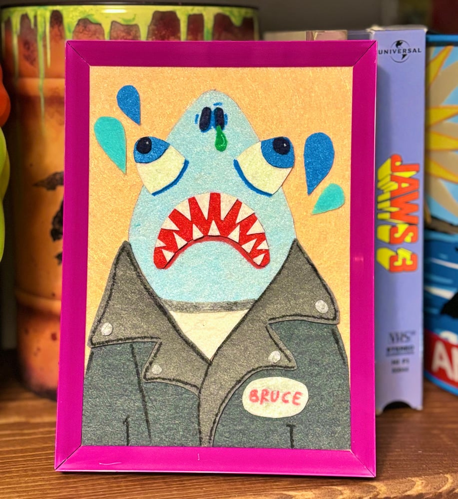 Image of “Sea Scum” Felt Art Piece