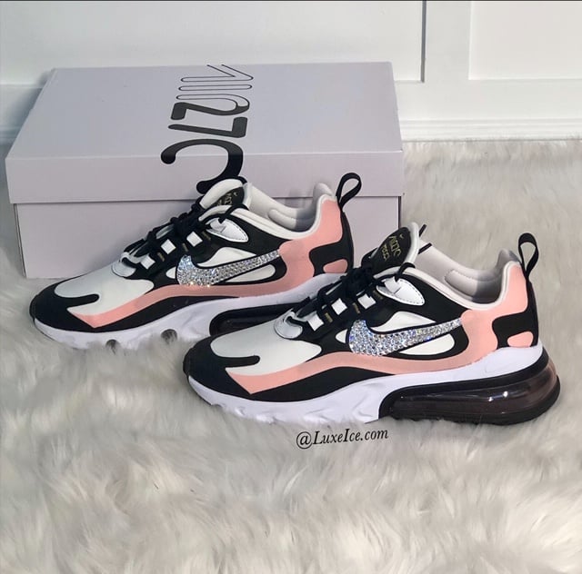 Nike Wmns Air Max 270 White Bleached Coral Pink Women Casual Shoes